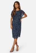 AngelEye Scallop Sequin Midi Dress Navy S (UK10)