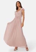 Bubbleroom Occasion Rosabelle Tie Back Gown Dusty pink 34