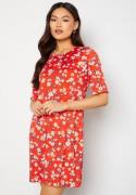 Happy Holly Blenda ss dress Red / Floral 52/54S