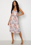 Bubbleroom Occasion Gwyneth Pleated Dress Offwhite / Floral 50