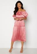 Bubbleroom Occasion Freeda off Shoulder Dress  Pink XL