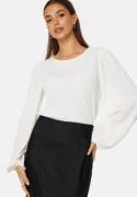 BUBBLEROOM Puff Long Sleeve Blouse Offwhite 2XL
