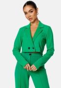 BUBBLEROOM Hilma cropped blazer Green XL