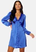 BUBBLEROOM Lucinda satin dress Blue 42