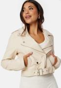 Chiara Forthi Allegra Biker Jacket Cream 38