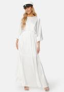 Bubbleroom Occasion Khrista Satin Maxi Dress Offwhite M