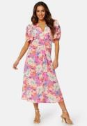 Bubbleroom Occasion Neala Puff Sleeve Dress Pink / Floral 42