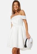 Bubbleroom Occasion Off Shoulder short Dress White 44