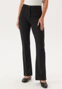 BUBBLEROOM Idarina Soft Flared Suit Trousers Black L