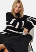 BUBBLEROOM Remy Striped Sweater Black / Striped XL