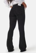 Pieces Pcpeggy Flared High Waist Jeans Black XS