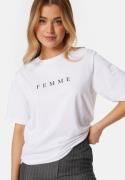 SELECTED FEMME Slfvilja SS printed tee White/Print S