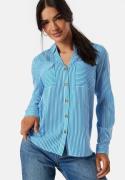 VERO MODA Vmbumpy L/S shirt new Blue/White/Striped L