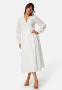 Y.A.S Yasluma LS Long Wrap Dress Star White L