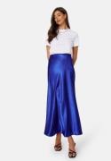 BUBBLEROOM Satin Maxi Skirt Blue XS