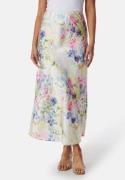 Pieces Pcmari High Waist long skirt Cloud Dancer AOP:FLOWER XL