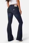 True Religion Joey Low Rise Flare Muddy Waters 28