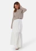 BUBBLEROOM Broderie Anglaise Maxi Skirt White XL