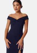 Bubbleroom Occasion Twist Off Shoulder Gown  S