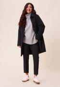 Happy Holly Straight Wool Blend Coat Black 36/38