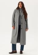 VILA Visolo L/S Coat Medium Grey Melange 34