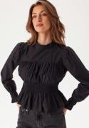 ONLY Onlella L/S O-NECK SMOCK TOP O Black S