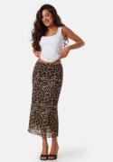 BUBBLEROOM Mesh Midi Skirt Leopard S