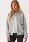 VILA Visille Oversize Bomber Jacket Light Grey Melange 38