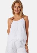 Pieces Pcvilde Strap Top Bright White L