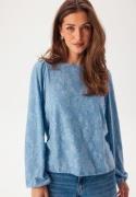 VILA Viadele O-neck L/S TOP TOP Top Blissful Blue L