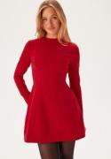 Bardot Delphi Long Sleve Mini Dress 191663 Deep Red 34(UK6)