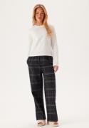 Calvin Klein L/S Tee & Pant Sleep Set Sn1 White (tee)/CHARCOAL GREYH X...