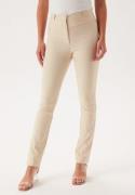 BUBBLEROOM Everly High Waist Stretchy Trousers Light beige 44