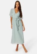 Bubbleroom Occasion Butterfly Sleeve Midi Dress Dusty green 50