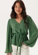 Happy Holly Soft Broderie Anglaise Top Green 48/50