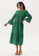 Happy Holly Broderie Anglaise Round Neck Dress Emerald green 36/38