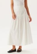 SELECTED FEMME Slfhannah Mw Long Broderi Skirt Bright White 38