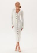 BUBBLEROOM Knitted Cardigan Dress Offwhite S