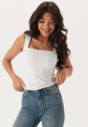 BUBBLEROOM Square Neck Top White XS