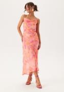 VERO MODA Vmsmilla Sl 7/8 WATERFALL DRES Crystal Pink Aop:anja M