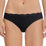 Schiesser Trosor Pure Cotton Tai Svart bomull 46 Dam