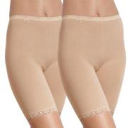 Sloggi Trosor 2P Dam Basic Long Beige bomull 44 Dam