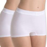 Sloggi Trosor 2P Double Comfort Shorts Vit bomull 46 Dam