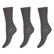 Decoy Strumpor 3P Thin Comfort Top Socks Grå Strl 37/41 Dam