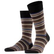 Falke Strumpor Microblock Socks Svart randig bomull Strl 41/42 Herr