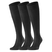 Falke Strumpor 3P Tiago Knee-high Svart bomull Strl 39/40 Herr