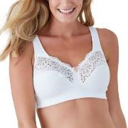 Swegmark BH Cotton Bloom Fairtrade Soft Bra Vit bomull C 80 Dam