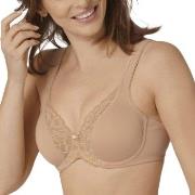 Triumph BH Modern Lace Cotton Underwire Bra Beige D 75 Dam