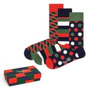 Happy socks Strumpor 3P Classic Holiday Gift Box Röd/Grön bomull Strl ...