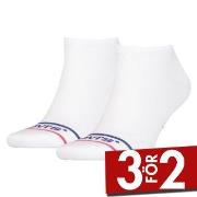 Levis Strumpor 2P Organic Cotton Ankle Sock Vit Strl 43/46